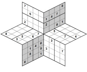 3D sudoku puzzles