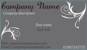 sample business card