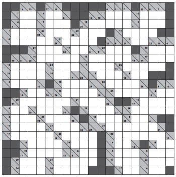 giant 20x20 kakuro grid