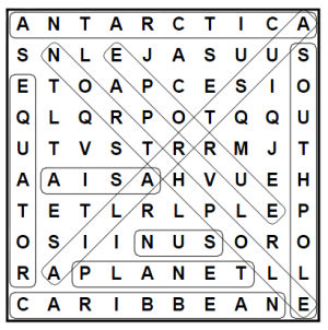 Children's Puzzle Page Solutions