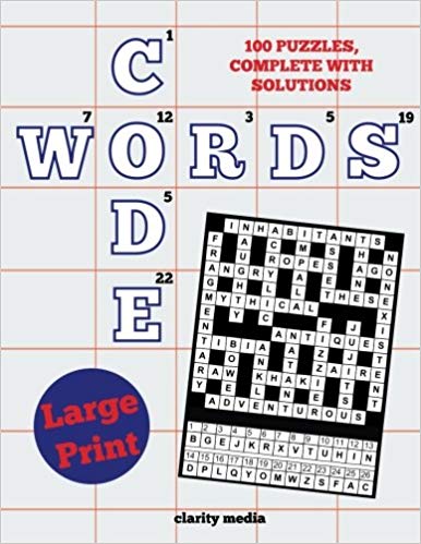 Large Print Code Words