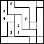 Sudoku with irregular shaped regions