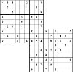 Overlapping sudoku grids