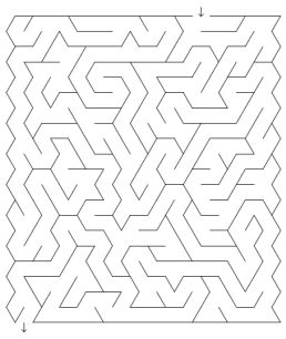 triangular maze