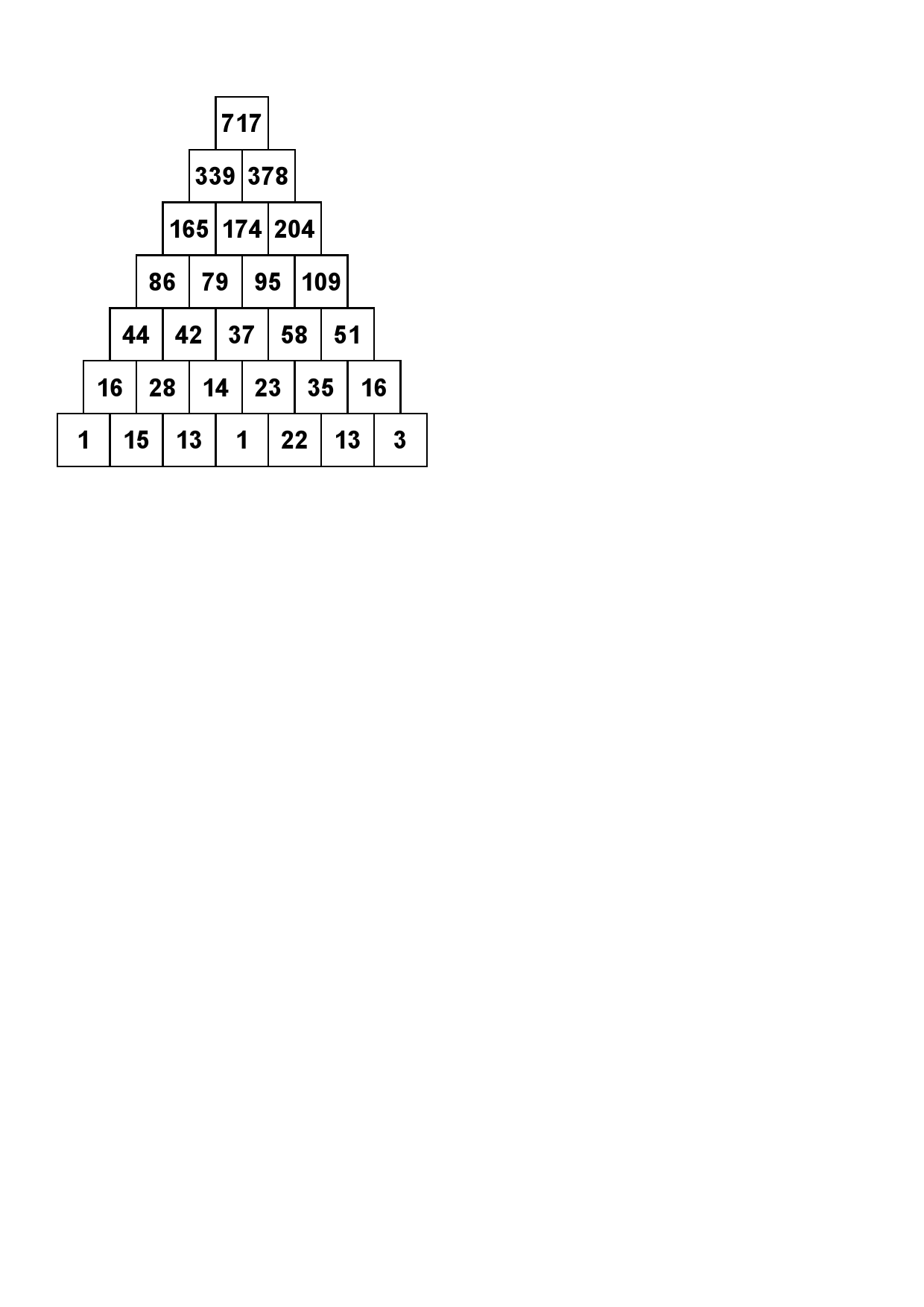 Number Graph Tower i Newspaper Puzzle Solutions